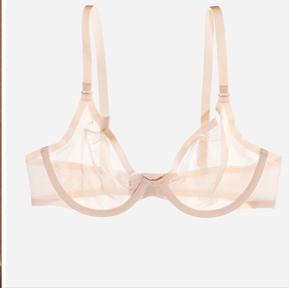 Cuup The Plunge bra blush 36b